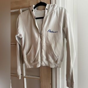 Re/Done Chain Stitch Zip Hoodie